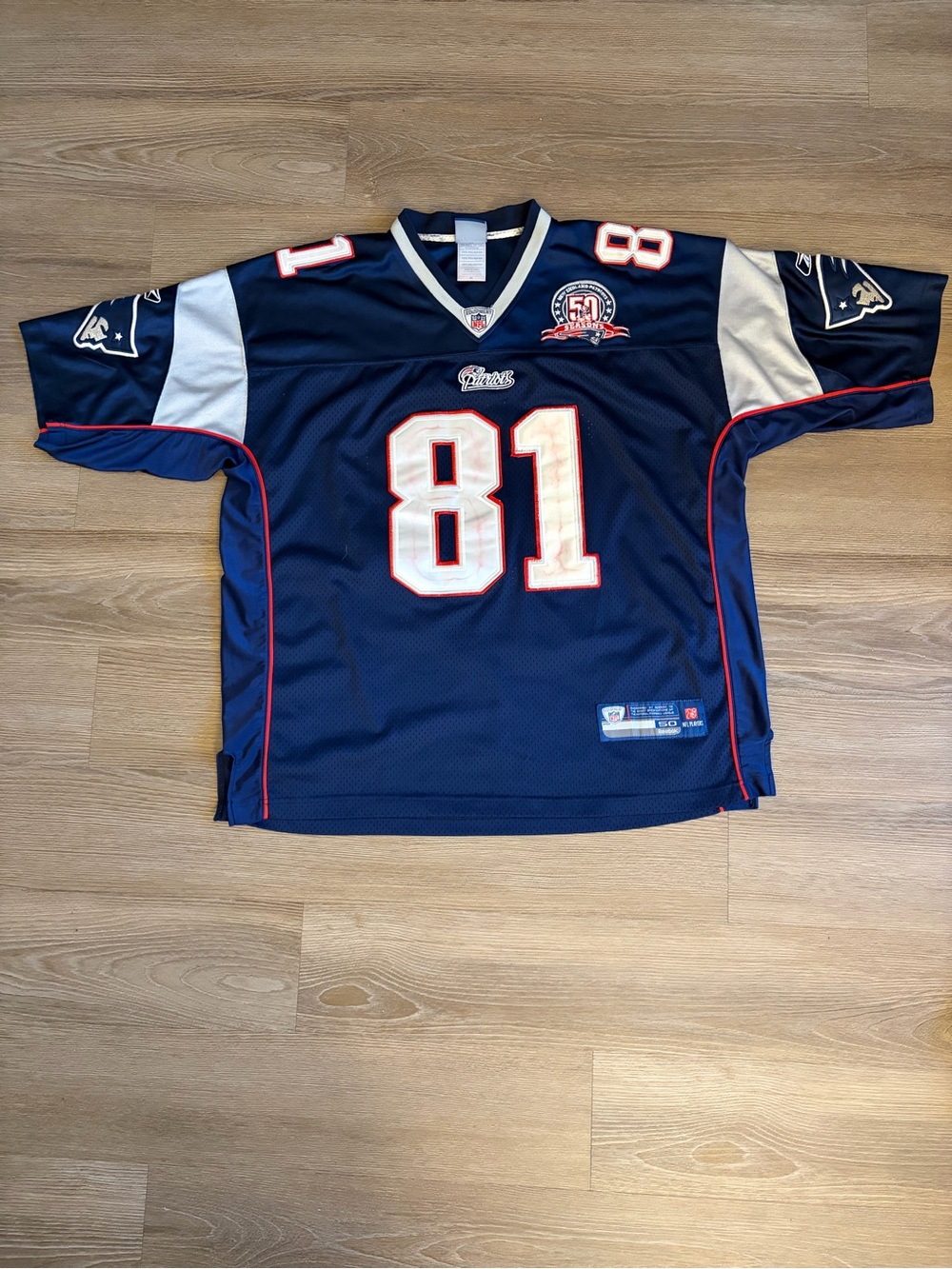 Vintage 50 Season Randy Moss #81 Jersey Size 50 Men